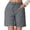 Grey, variant on Women'S Shorts High Waist Elastic Waistband Pockets Breathable Plus Size Shorts for Women,Green,XL
