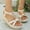 Beige1, variant on Hoshose Womens Sandals Arch Support Summer Beach Sandals Comfort Walking Shoes Wedge Heel Sandals for Women