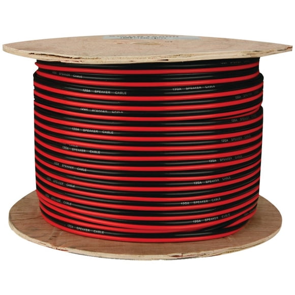 INSTALL BAY SWRB16-500 Red/Black Paired Primary Speaker Wire, 500ft (16 gauge) electronic consumer