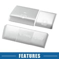thumbnail image 4 of 5 Pcs Handbrake Drive Mode Switch Button Cover Trim for Toyota RAV4 2019-2022 Aluminum Alloy Silver Tone, 4 of 6