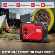 PowerSmart 4800W/3800W Portable Inverter Generator with Electric Start, CO Detection and RV-Ready