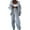 Gray, variant on hotojiny Women's Sweatsuit Set Zip up Hoodie Sweatshirts Long Sleeve Jackets Baggy Sweatpants Workout Joggers 2 Piece Outfits