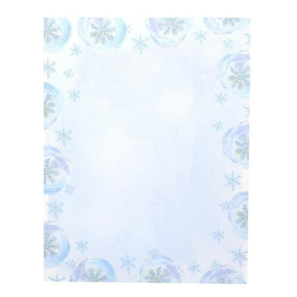 Gartner Studios Blue Snowflake Blue and White Paper ...