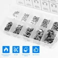 thumbnail image 3 of 300Pcs E-Clips Assortment Set M1.5-M10 304 Stainless Steel C-Clips Assortment Kit M8-M18 Multifunctional Circlip Snap Rings Assortment Kit 20 Sizes for Furniture, 3 of 7