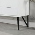 thumbnail image 4 of Helios 60" Double Bathroom Vanity in White with Concrete Gray Composite Stone Countertop with Mirror, 4 of 8