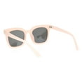 thumbnail image 4 of Womens Rectangular Boyfriend Fashion Hornrim Plastic Sunglasses Pink Gold Mirror, 4 of 4