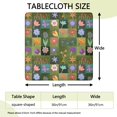 thumbnail image 2 of Pioneer Flower Floral Print Pattern Square Fitted Tablecloth with Elastic Edge,Square Table Cover,Washable Elastic Table Cover for Home Kitchen Party Decor 36"x36", 2 of 6