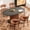 Orange, variant on edx Upholstered Dining Chairs, Mid Century Modern Round Dining Room Chairs for Vanity For Living Room Set of 2, White