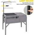 thumbnail image 5 of Aivituvin Tortoise Habitat, Wooden Tortoise House with Detachable Legs, Turtle Cage Reptile Terrarium with Lamp Holder, 5 of 7