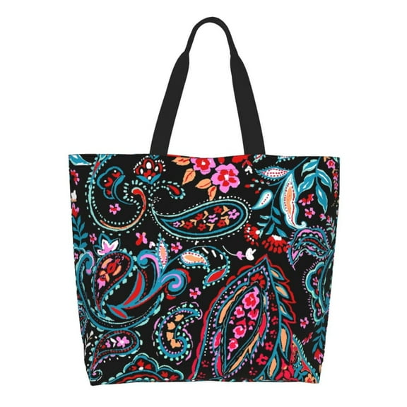Rateoe Paisley Tote Bag - Waterproof Lightweight Handbags Travel Shoulder Bag for Hiking Yoga Gym Swimming Travel Beach