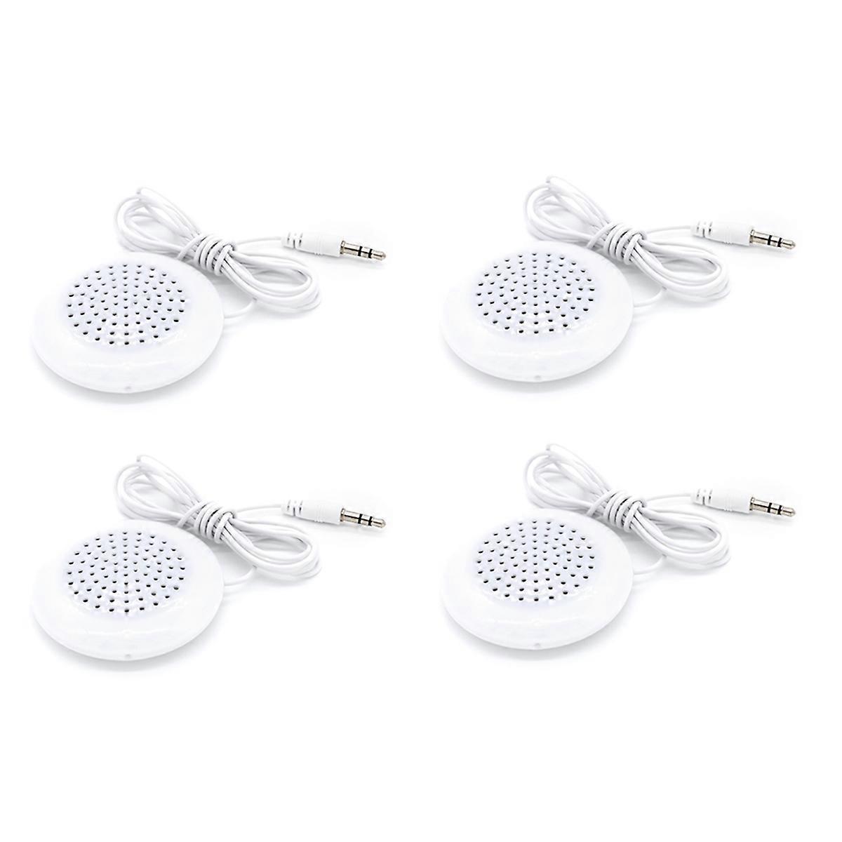 Quad Rpi White For RPi Mini Speaker White 3.5mm Portable Speakers Aux Loudspeaker ...