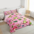 thumbnail image 3 of Castle Fairy Cartoon Frog Butterfly Full Size Comforter Sets,Cute Mushroom Bedding Sets, 3 of 8