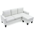 thumbnail image 4 of Glory Furniture Jenna G217-SCH Sofa Chaise , WHITE, 4 of 8