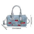 thumbnail image 2 of AJKHSAHDFJ Printed Women's Tote Bag, Cherry Heart-Shaped Shoulder Bag, Shoulder Tote, Chain Strap, Suitable for Any Occasion, Fashionable and Versatile,White,Fashion, 2 of 6