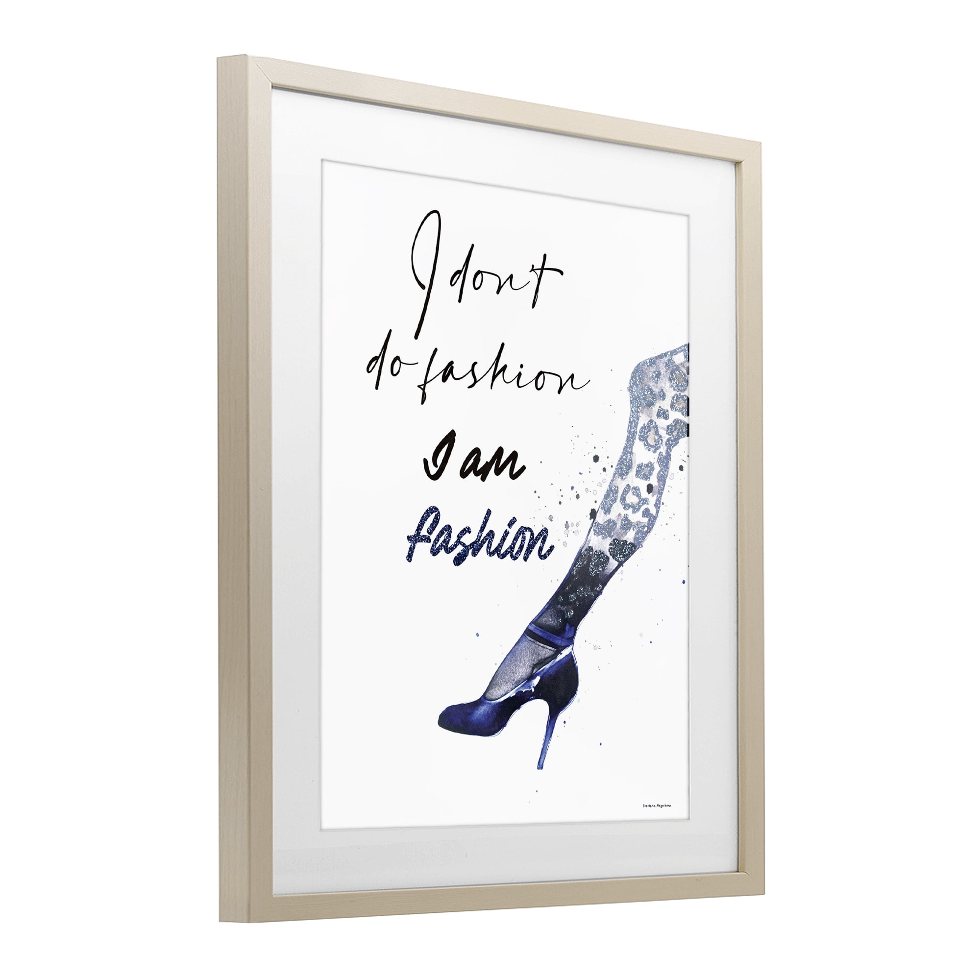 Stupell Industries Trendy I Am Fashion Birch Framed Print Under Glass, design by Svetlana Aleynikova