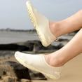 thumbnail image 6 of Womens Slip On Water Shoes Quick Dry Lightweight Aqua Socks for Beach Pool Non-Slip Barefoot Feel Beige,Size 8.5, 6 of 9