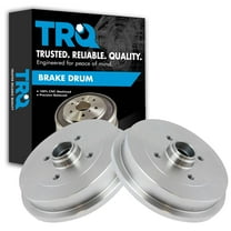 TRQ Rear Brake Drum Pair Set Kit LH Side Left & RH Side Right for Audi VW BRA75091