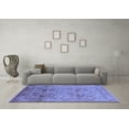 thumbnail image 3 of Ahgly Company Machine Washable Indoor Rectangle Oriental Blue Industrial Area Rugs, 5' x 8', 3 of 4