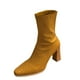 thumbnail image 1 of NECHOLOGY Botas Mujer Zapatos Botines mujer Botas de tacón grueso de cabeza cuadrada de otoño e invierno con cremallera en la parte trasera botas grandes de tacón cómodas y mujer (Yellow, 8), 1 of 6