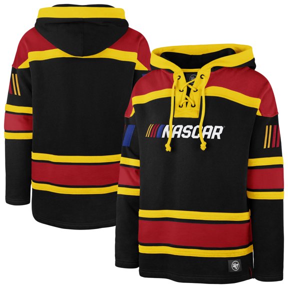 Men's '47 Black NASCAR Superior Lacer Pullover Hoodie