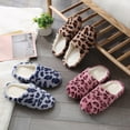 thumbnail image 3 of Eoperou 1 Pair Slippers Soft Bottom Leopard-print Plush Comfortable to Wear Warm Slippers for Daily Life, 3 of 8