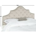 SAFAVIEH Arebelle Rustic Glam Tufted Headboard with Nail Heads, King
