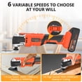 thumbnail image 4 of Parrior 20V Cordless Oscillating Multi-Tool, 3.2° Oscillating Angle, 6 Variable Speed, with 2Ah Battery and Charger for Cutting, Sanding Grinding, 4 of 7