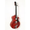 Godin 5th Avenue Uptown GT Guitar with Bigsby Level 2 Transparent Red Flame 888365835594