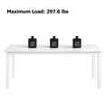 thumbnail image 4 of QinaQin Industrial Style Dining Table, 70.9-Inch/71-Inch Rectangular Wooden Table, Seats 4-6 People, Metal Frame, Rounded Corners, for Dining Room, Kitchen, Restaurant (Chairs Not Included), 4 of 6