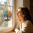 thumbnail image 5 of Stained Glass Suncatcher Colorful Acrylic Window Hanging, Summer Light Catcher Ornament for Nature Lovers, Sun Catchers for Window Decor, Glass Art​, A, 5 of 8