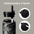 thumbnail image 5 of BOTTLE BOTTLE Stainless Steel Water Bottle with Straw and Lid 32 oz Vacuum Insulated Cup Stay Cold and Hot, Leak-Proof Wide Mouth Water Bottles for Men,Black Camouflage, 5 of 7