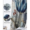 thumbnail image 3 of Colorful Tulips Blackout Curtains for Bedroom Living Room Darkening Curtains 90 Inch Spring Pastoral Flowers Retro Butterfly Black Out Window Curtain Privacy Window Treatment Grommet Drapes 52"x90"x2, 3 of 9
