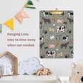thumbnail image 7 of Coolnut Farm Animals Clipboard, Acrylic Standard A4 Letter Size Clip Board with Low Profile Clip for Office, Classroom, Doctor, Nurse and Teacher, 12.5"x9", 7 of 7