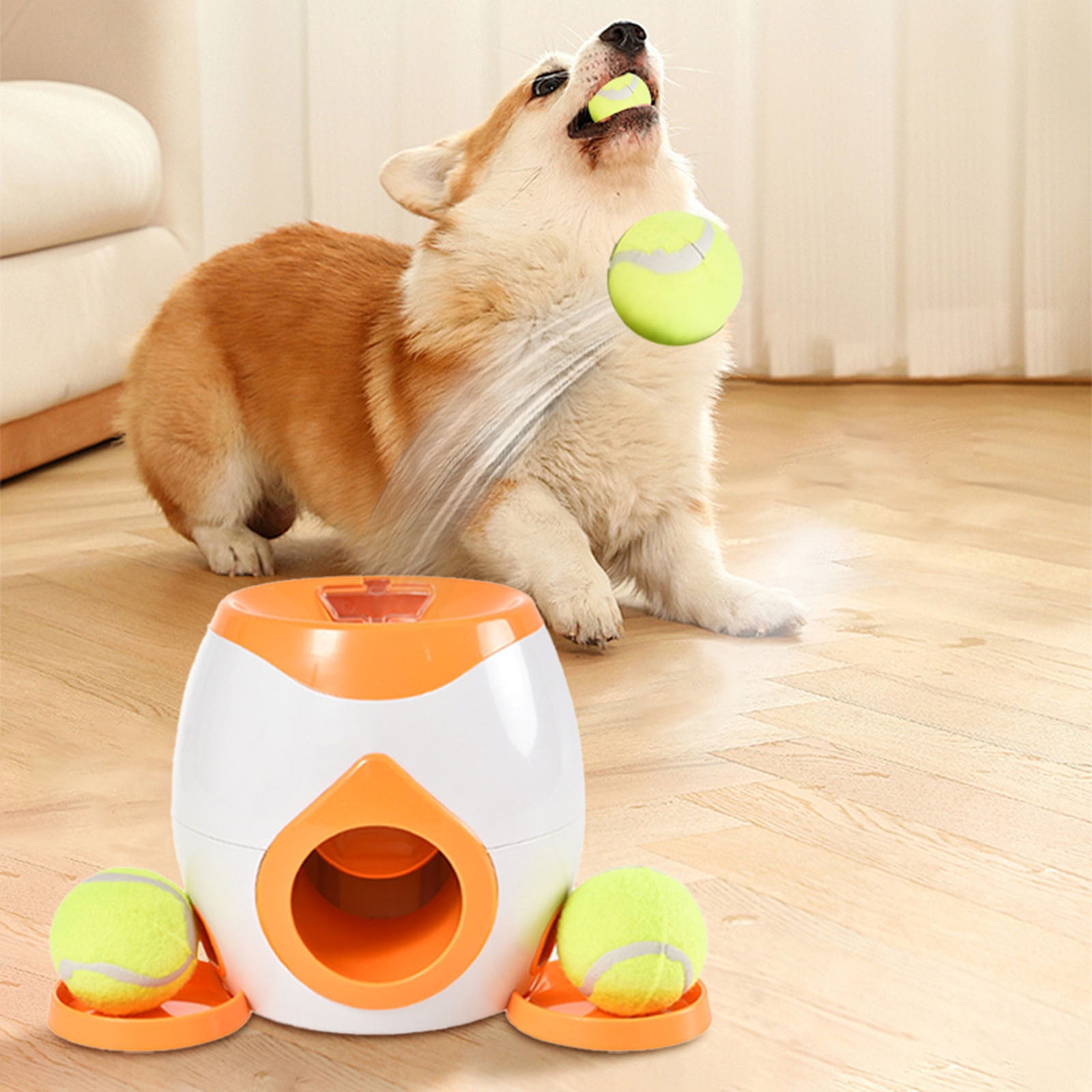 2025 New Dog Tennis Ball Food Reward Machine, Automatic Interactive Dog Toys - Ball Launcher for Medium to Large Dogs, Outdoor Exercise & Training, Feeder for Interactive Dog Training, Gift