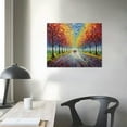 thumbnail image 3 of JRXY Hand Painted Landscape Oil Painting Wall Art 20x16in, Contemporary Abstract Textured Tree Wall Decorations 20x16in, 3 of 4