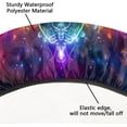 thumbnail image 3 of Mandala Ethnic Flower Rainbow Round Tablecloths with Elastic Edge Fitted Round Table Cloth Wipeable Washable Circle Table Covers for Dinner Patio Party Indoor Outdoor Kitchen Decor (Fit 45-52 In), 3 of 6