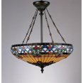 thumbnail image 4 of 4 Light Tiffany Bowl Pendant Chandelier Tiffany Lighting Bailey Street Home 71-Bel-619872, 4 of 4