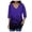 Blue, variant on LEAVINGSUO 2026 Fall Womens Tops Plus Women's Lace 3/4 Sleeve V Neck T Shirt Ladies Floral Blouse Tunic Tops Plus Size