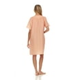 thumbnail image 4 of Lati Fashion Women Short Sleeve Nightgown Snaps Front, Regular and Plus Size, 4 of 4