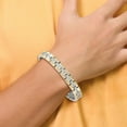 thumbnail image 6 of Stainless Steel Bracelet Men's Link, Other Cubic Zirconia 8 mm 8.5 in Chisel Polished Yellow IP-plated with CZ Link, 6 of 6