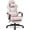 Pink, variant on CELTOSS Black Fabric Gaming Chair with Footrest, Comfortable Computer Office Chair with Lumbar Cushion, High Back Gamer Game Chair for Adult, Reclining Video Desk Chair