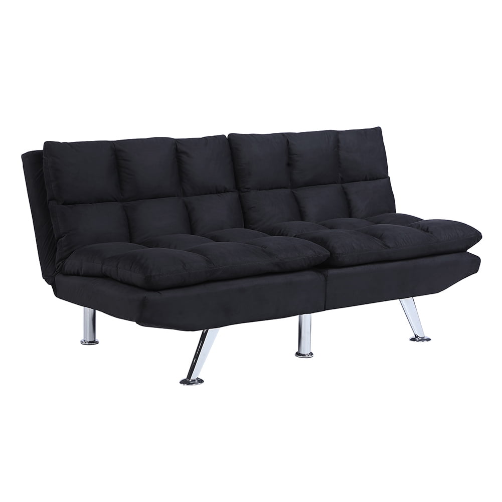 Kepooman Modern Futon Couch Convertible Loveseat Sleeper for Living Room, Twin Size, Black Kepooman Modern Futon Couch Convertible Loveseat Sleeper for Living Room, Twin Size, Black