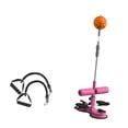 thumbnail image 1 of Barra de abdominales, pelota de reacción de boxeo, pelota de boxeo de altura ajustable, dispositivo de asistencia para ejercicios de abdominales para Cuerda gruesa rosa, 1 of 8