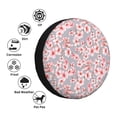 thumbnail image 5 of Spare Tire Cover, pink berry blossom Wheel Cover Tire Covers for Trailers Car Truck Camper Universal Tire Covering Fits Diameter 17 inch, 5 of 7
