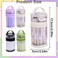 thumbnail image 3 of Solivara Transparent Cylindrical Pen Holder For Student Exam Stationery Organizer(C,6.89*3.54 in), 3 of 5