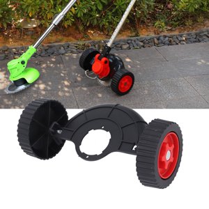 Weed Trimmer Auxiliary Wheel, Rugged Structure ABS Weed Trimmer Support Wheel Lightweight  for Gardening