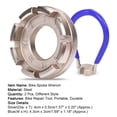 thumbnail image 6 of Flmtop Bicycle Spoke Wrench Cycling Pocket Tools 6 in One Durable Bike Rim Correct Kit, 6 of 10