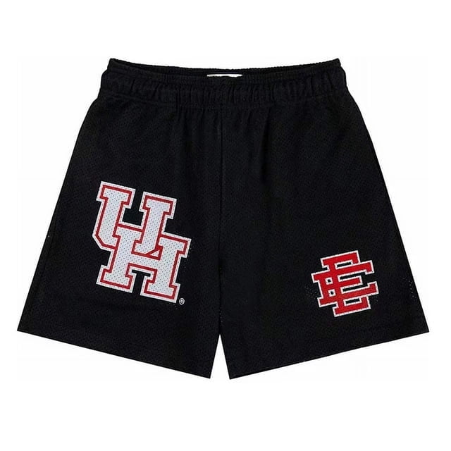 2024 New Summer Eric Emanuel EE Basic Mesh Short Classic Floral Printed Gym Shorts Men's Gym Basketball Sports Casual Shorts