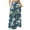 Dark Blue, variant on Women's Flowy Bohemian Floral Maxi Skirt Casual Summer Beach Long Skirt Elastic Waist Lightweight Tiered Pleated Skirt with Side Slit and Drawstring Waist,Brown 2XL