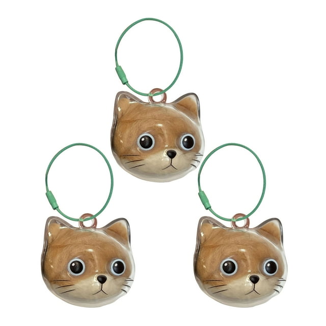 Visland 3Pcs Cat Hair Collector Charm Memorial Pet Hair Storage Box Keychain Charm Transparent Bottle for Pets Fur Keepsake Keyring Cat Owners Gift